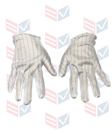 Găng tay vải kẻ sọc